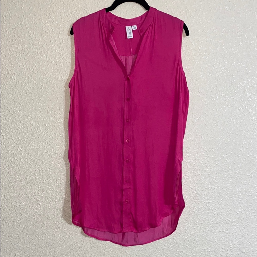 Joie Sleeveless Pink Top NWOT Size XS Oversized